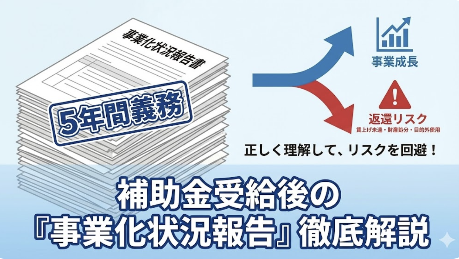補助金受給後の「事業化状況報告」とは？返還リスクを回避するための重要ポイントを徹底解説