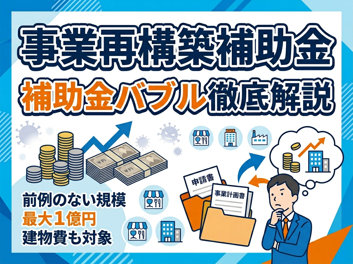 事業再構築補助金はなぜ「補助金バブル」と呼ばれたのか？その背景と理由を徹底解説