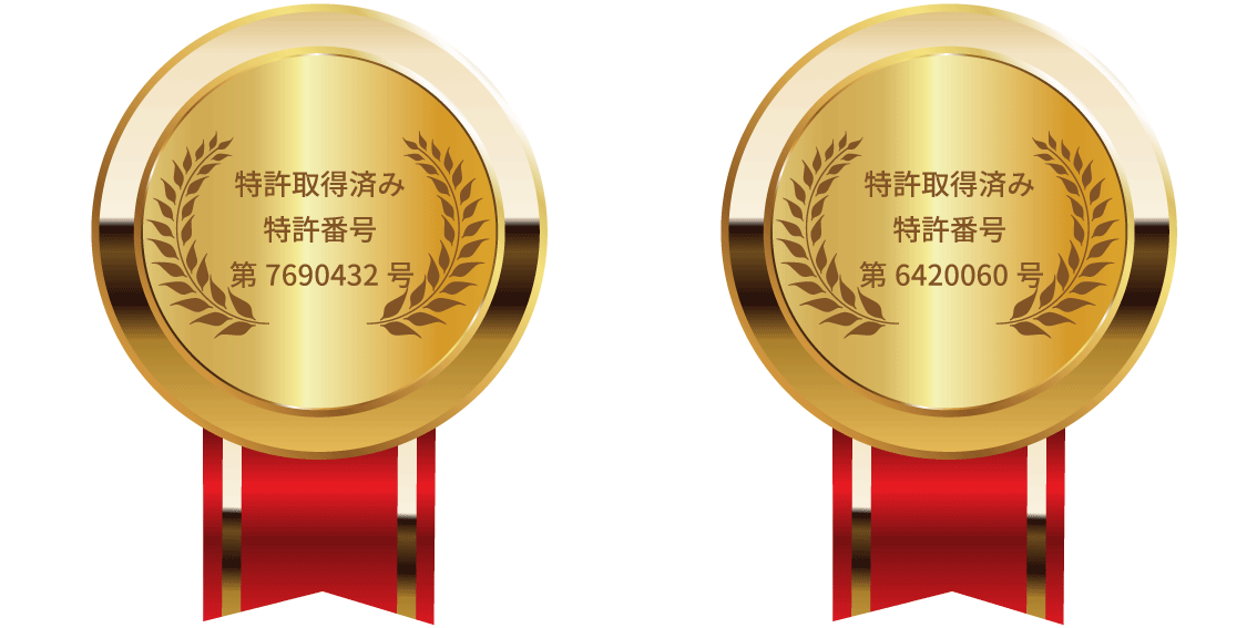 特許取得済
